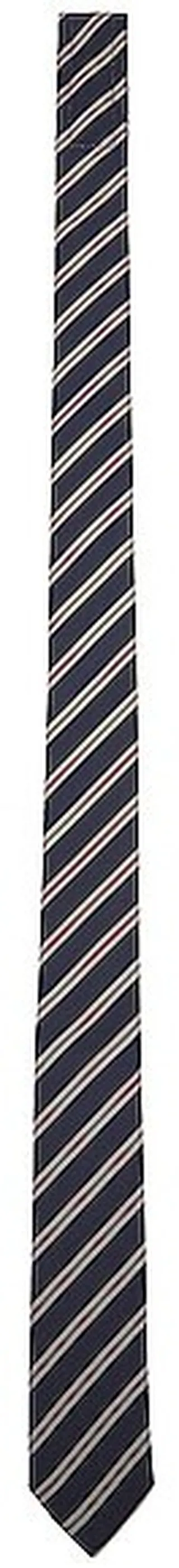 Thom Browne Micro Hairline Stripe Tie in Navy