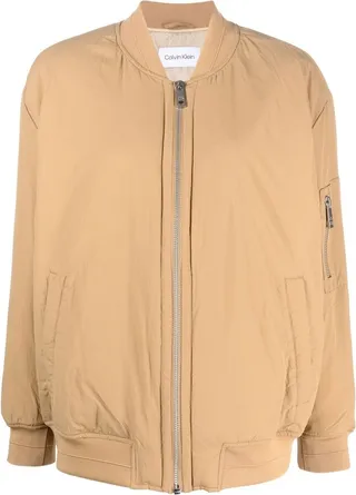 CALVIN KLEIN- Bomber Jacket With Logo