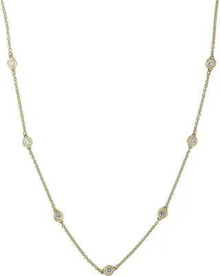 Super Buy 14K Yellow Gold and Diamonds Necklace