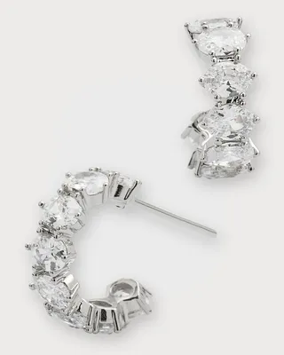 Cailin Cubic Zirconia Huggie Earrings