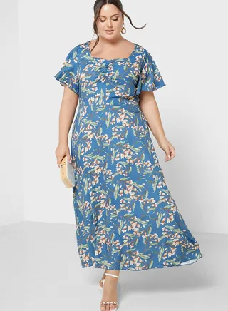 Ruched Detail Sweetheart Neck Dress