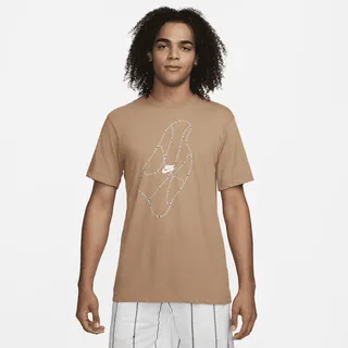 Nike Men's Dri-FIT Basketball T-Shirt in Brown