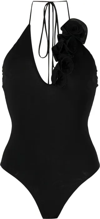 Floral Appliqué Halter Top
