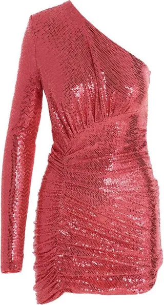 Alexandre Vauthier One-Shoulder Asymmetric Mini Dress