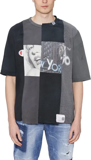 Maison Mihara Yasuhiro Panelled Crewneck T-Shirt