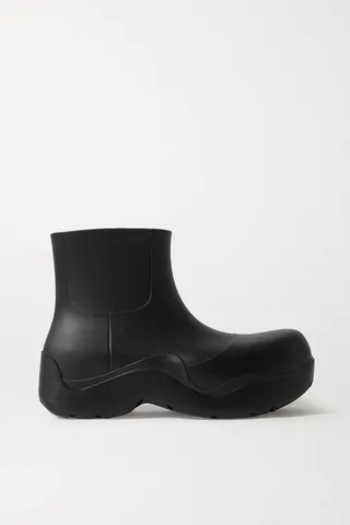 Bottega Veneta - Rubber Rain Boots - Black
