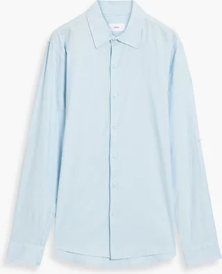 Linen-blend shirt