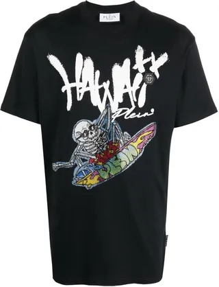 graphic-print short-sleeved T-shirt