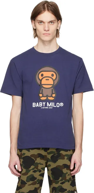 BAPE Navy Baby Milo T-Shirt
