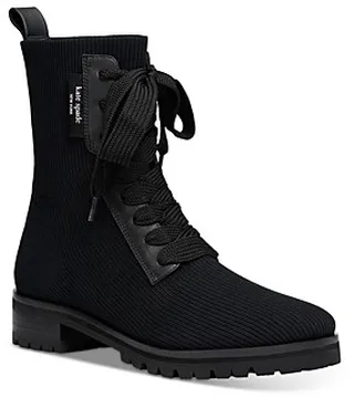 kate spade Women's Merigue Knit Combat Boots
