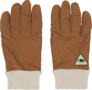 UNDERCOVER Beige Leather Gloves