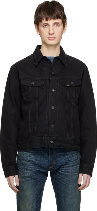 RRL Black Worn-In Denim Jacket