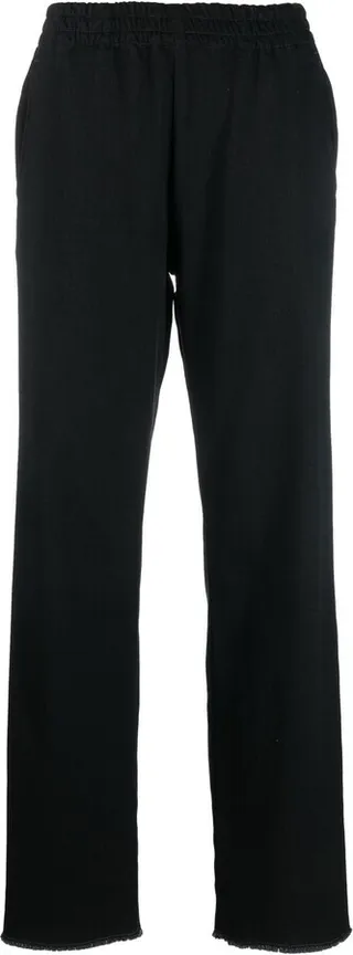 Slip-On Straight-Leg Trousers