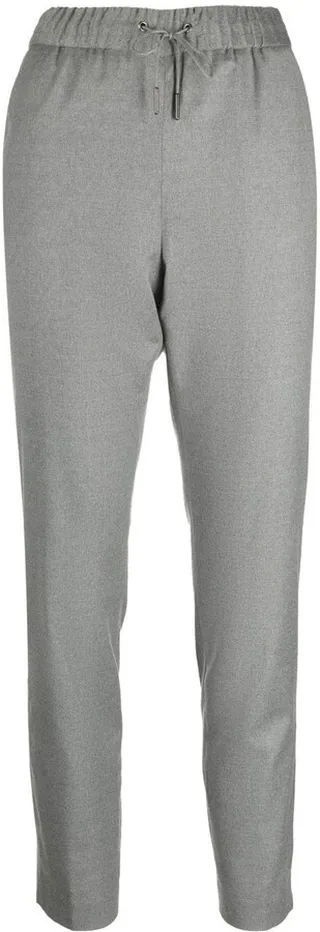 Drawstring Straight-Leg Trousers