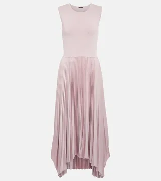Dera plisse midi dress