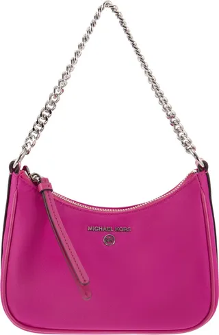Jet Set Charm Small Shoulder Bag In Nylon Gabardine