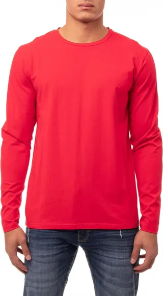 X-Ray Men's Soft Stretch Crew Neck Long Sleeve T-shirt