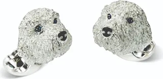 Deakin & Francis - Deakin & Francis Sterling Silver Golden Doodle Cufflinks