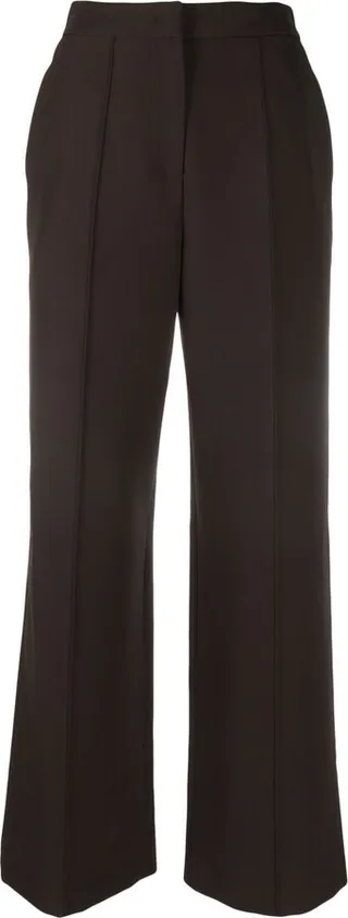 High-Waisted Straight-Leg Trousers