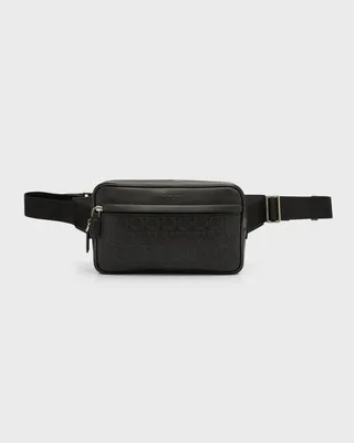Men's Gancini Leather Belt Bag