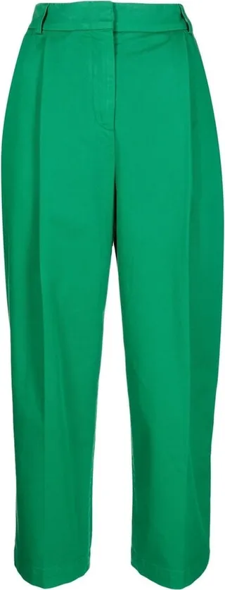 Cropped Pleated Trousers