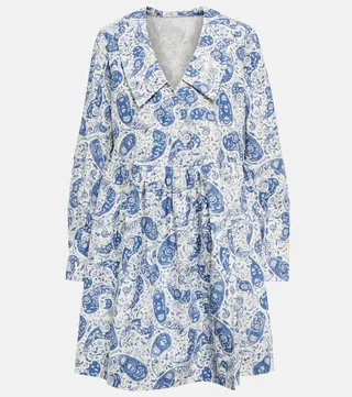 Paisley cotton minidress
