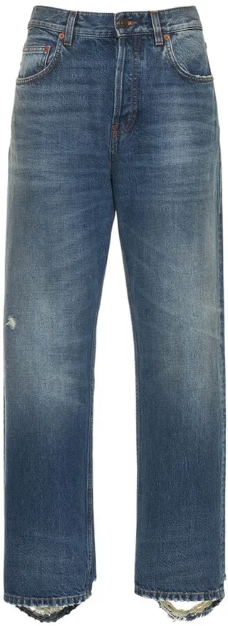 Slim fit vintage denim jeans