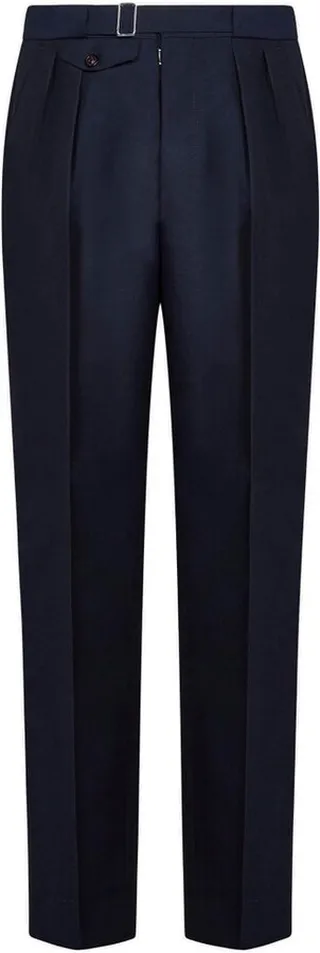 Maison Margiela Four-Stitch Mid-Rise Tapered Trousers