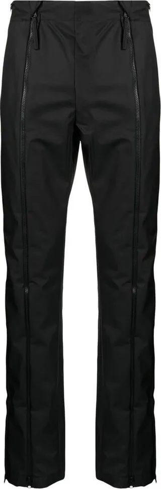 Zip-Panelled Straight Trousers