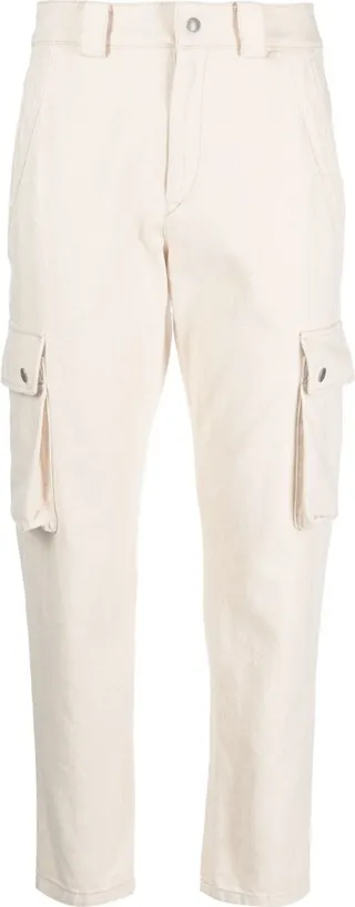 Low-Rise Cropped Cargo Pants