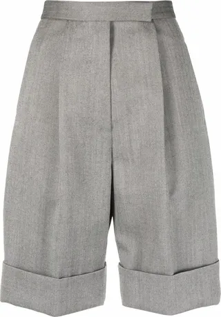 Herringbone Tailored Shorts