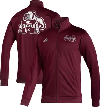 Men's Maroon Mississippi State Bulldogs Football Strategy Full-Zip Jacket