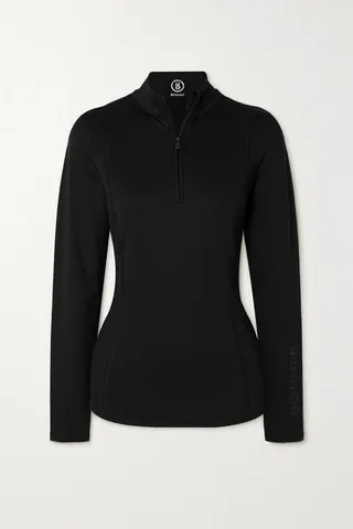Bogner - Madita Fleece Turtleneck Top - Black