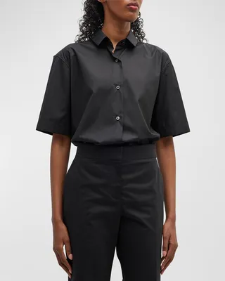 Bec Short-Sleeve Button-Front Shirt