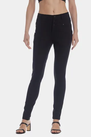 Three Button Skinny Pants