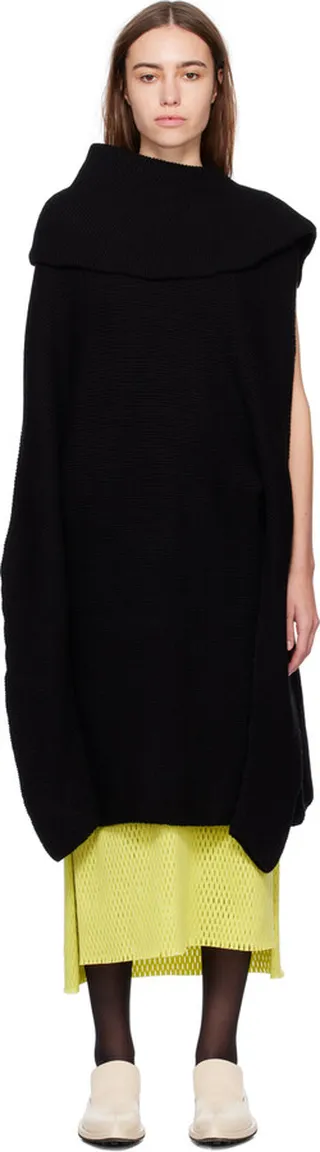 Issey Miyake Black Rhizome Turtleneck