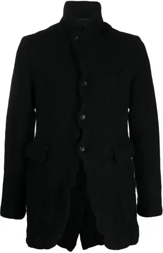 Scallop-Edge Wool Coat