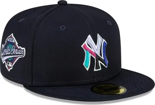 Men's New Era Navy New York Yankees 1996 World Series Polar Lights 59Fifty Fitted Hat