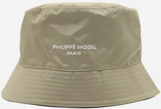 Bucket Hat In Technical Fabric With Embroidered Logo