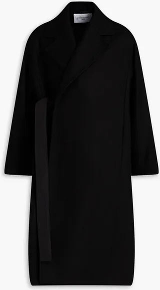 Wool-blend felt coat