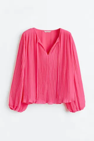 Pleated Blouse