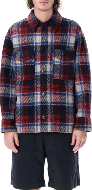 Isabel Marant Kervon Plaid Overcoat