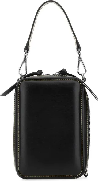 Ganni Logo Embossed Zipped Tote Bag