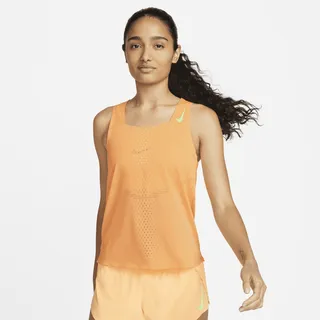 Nike Women's Dri-FIT ADV AeroSwift Racing Singlet in Orange