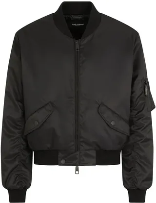 Zip-Front Bomber Jacket
