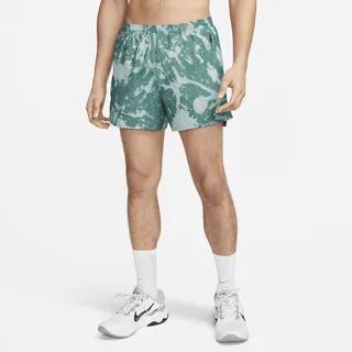 Nike Men's Dri-FIT Run Division Stride 4" Brief-Lined Running Shorts in Green