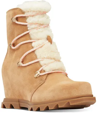 Sorel Women's Joan of Artic Wedge Iii Lace Cozy Boots Women's Shoes