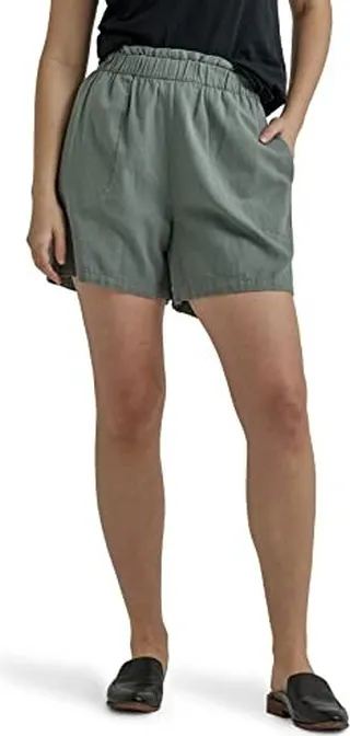Lee Women's Ultra Lux Mid-Rise Relaxed Fit Pull-On Short
