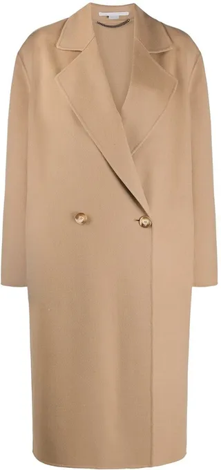 Oversized Double-Breasted Wool Coat