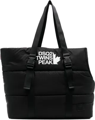 Logo-Print Padded Tote Bag